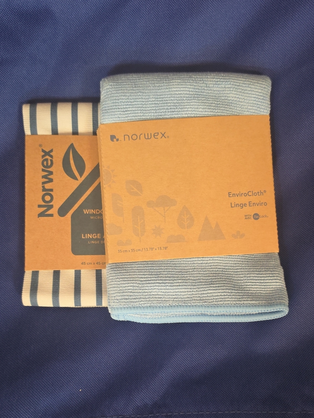 Norwex Enviro Cloth and Window Cloth Basic Package Amethyst and Graphite New